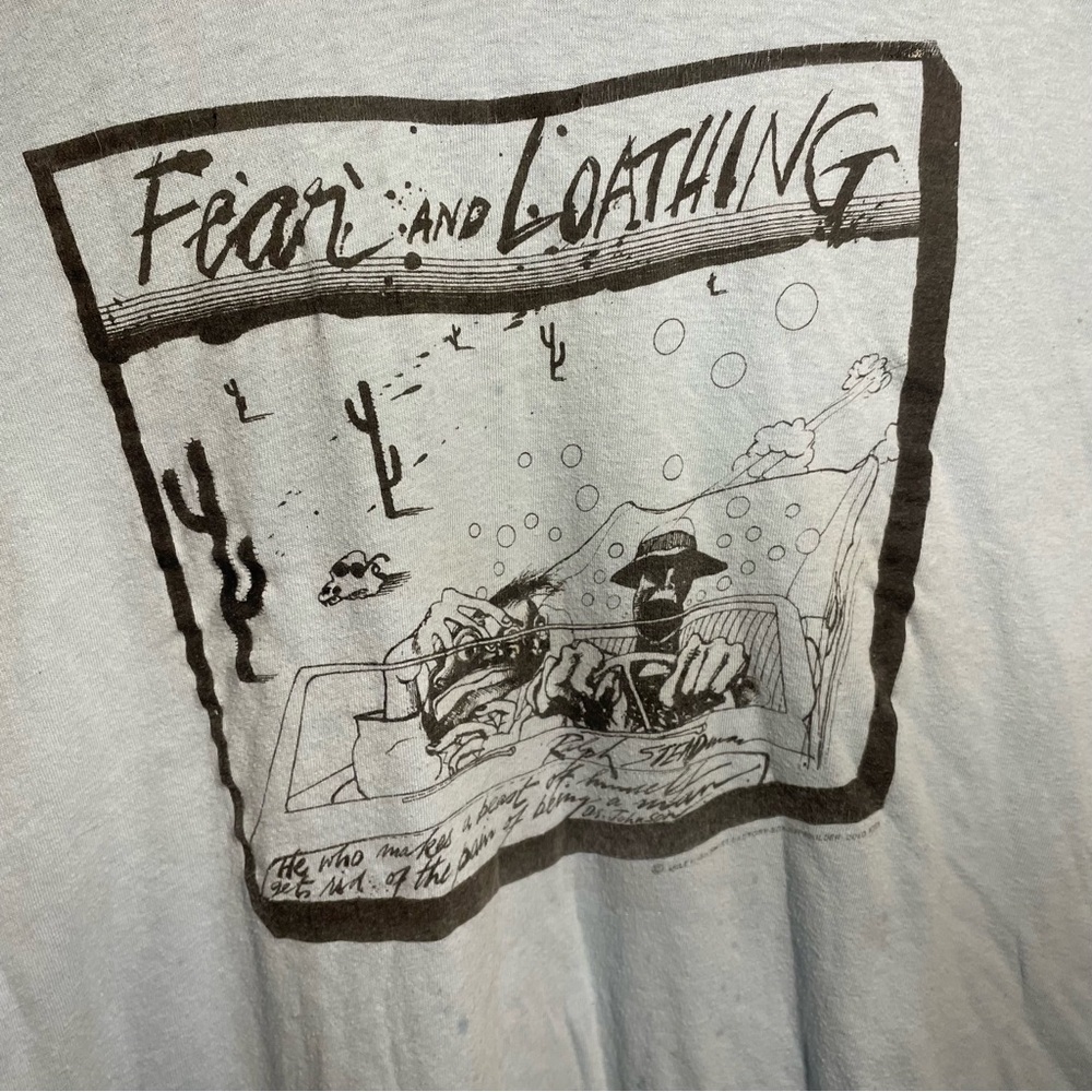 XL Vintage 70s/80s Fear and Loathing Ralph Steadman Shirt Hunter S Thompson - Picture 3 of 12